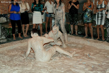 females mud wrestling. Photo #3