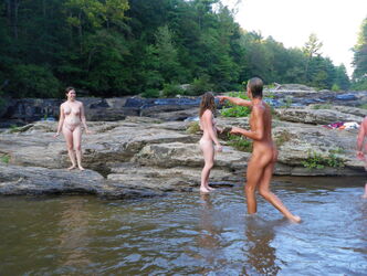 nudist swim. Photo #4