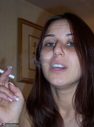naked women smoking cigarettes. Photo #1