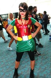 sexy robin girl costume. Photo #4