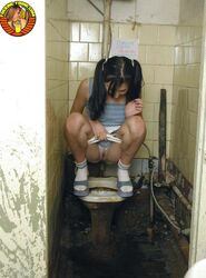 women squatting to pee. Photo #6