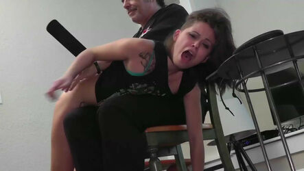 ebony ass spanking. Photo #1