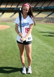 sexy baseball girl. Photo #3